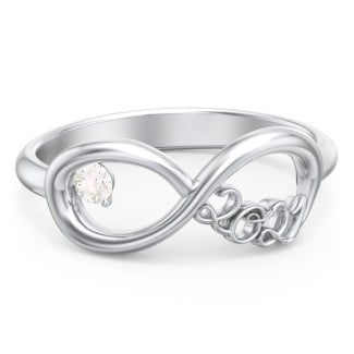 2021 Infinity Ring with Birthstone