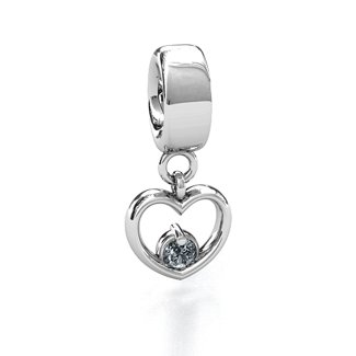 Heart Nest Bracelet Charm