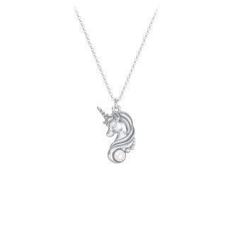 Unicorn Pendant Necklace with Birthstone